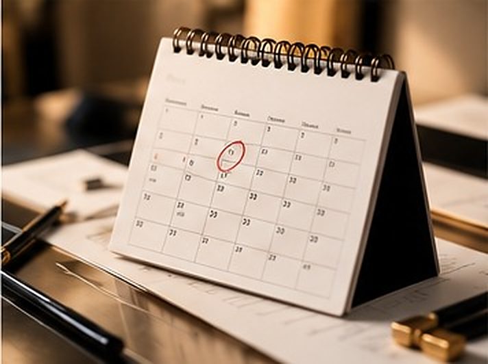 Illustrative image of a desk calendar